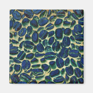 Lebhafte Kaffeebohnen Magnet