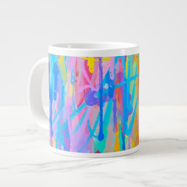 Lebhafte Kaskade Jumbo-Tasse (Vorderseite Links)