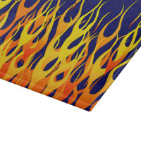Lebhafte klassische Racing-Flammen auf Navy Blue