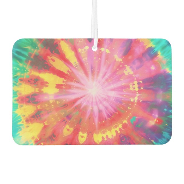 Lebhafte Krawatte-Dye #1 Autolufterfrischer (Vorderseite)