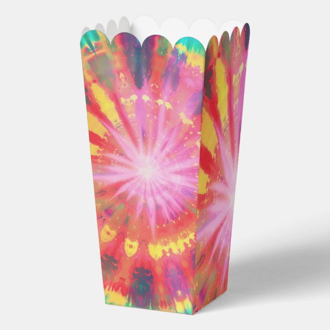 Lebhafte Krawatte-Dye #1 Geschenkschachtel (Rückseite)