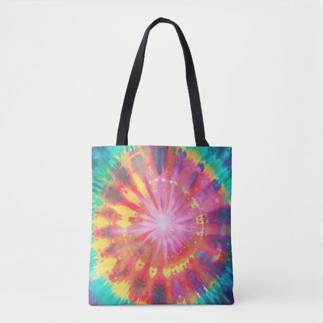 Lebhafte Krawatte-Dye #1 Tasche (Vorderseite)