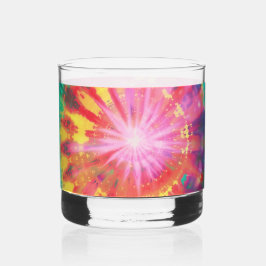 Lebhafte Krawatte-Dye #1 Whiskyglas