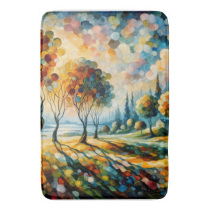 Lebhafte Landschaft Badematte