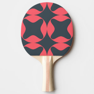 Lebhafte, lebendige, einfache, abstrakte geometris tischtennis schläger