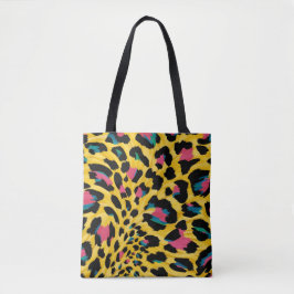 Lebhafte Leggings aus gelbem Leopard Tasche