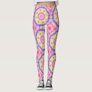 Lebhafte Leggings in Krawatte: kühl und farbig