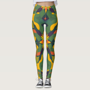 Lebhafte Leggings nahtloser Muster - Fett Zuhause-