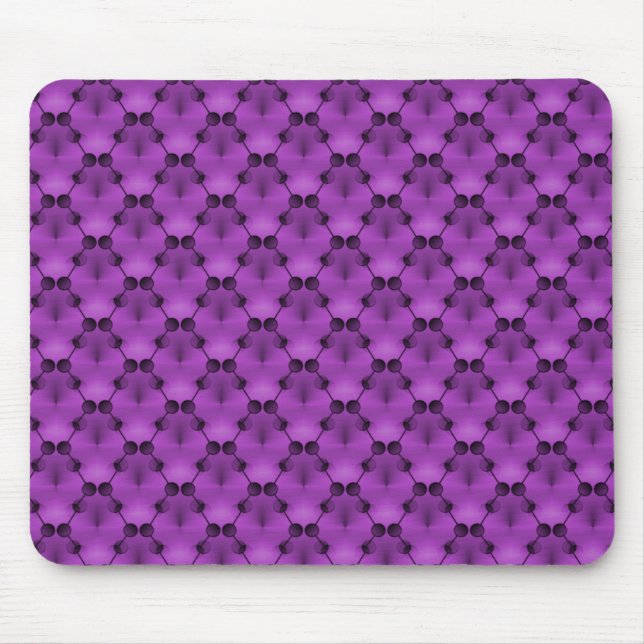 Lebhafte Lila Retro-Funk-Circles Mousepad (Vorne)