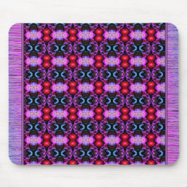 Lebhafte Lila und blaue Gemusterte Maus-Rug Mousepad