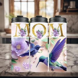 Lebhafte Mama Blumendesign Thermosbecher