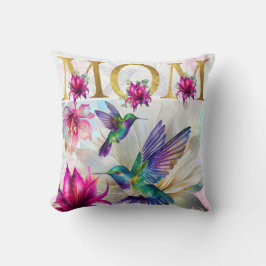 Lebhafte Mama Hummingbird-Geschenk Kissen