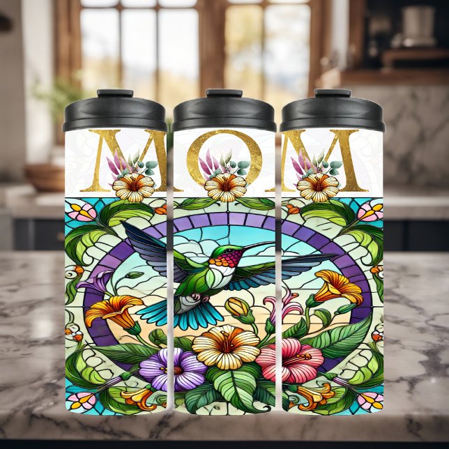Lebhafte Mama Hummingbird Thermosbecher (Von Creator hochgeladen)