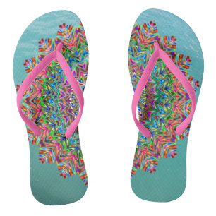 Lebhafte Mandala-Flip-Flops Flip Flops