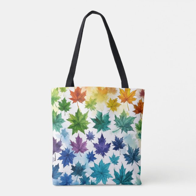 Lebhafte Maple Leaf-Tasche Tasche (Rückseite)