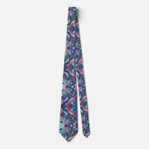Lebhafte Metallische Aquamarine rosa blaue Lila St Krawatte