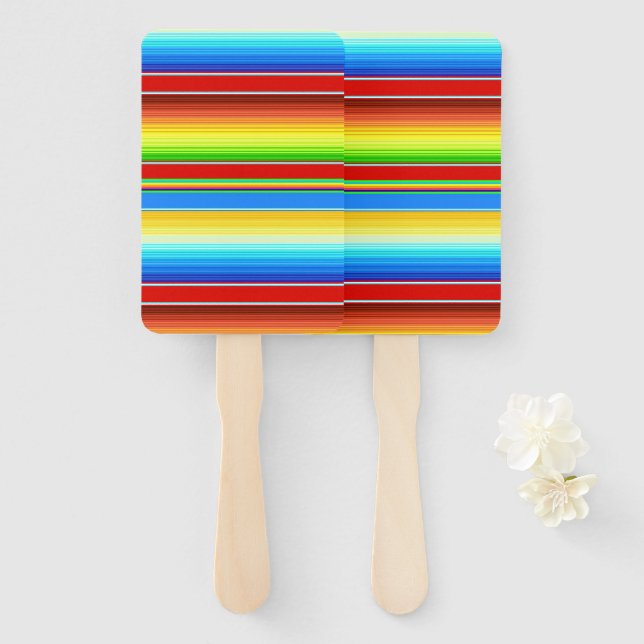 Lebhafte mexikanische Blanket Traditionelle spanis Fächer (Vorne und Hinten)