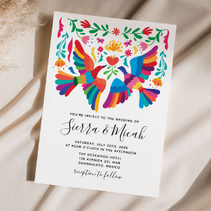 Lebhafte mexikanische Inspiriert Vögel und blutige Save The Date