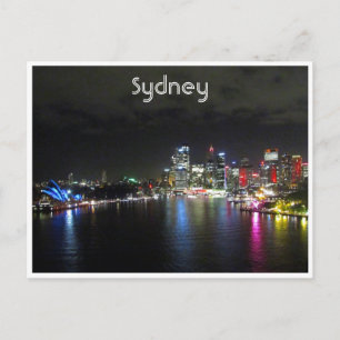 lebhafte Nacht Postkarte