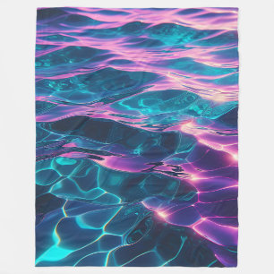 "Lebhafte Neonwasserarme" Fleecedecke