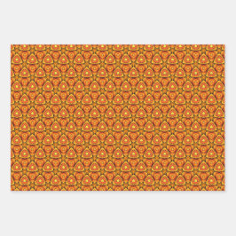 Lebhafte Orange Summer Essence Geschenkpapier Set