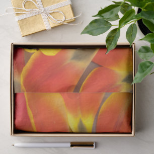 Lebhafte Orange Tulip Petal Fotografie jedes Mal Seidenpapier