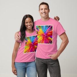 Lebhafte Paint Burst Energy T-Shirt