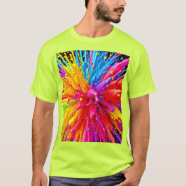 Lebhafte Paint Burst Energy T-Shirt