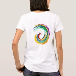 "Lebhafte Palette: mehrfarbiges Runddesign" T-Shirt