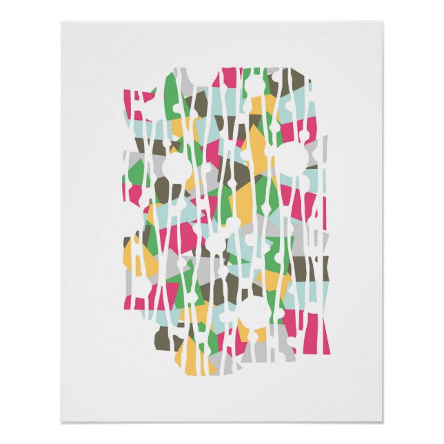 Lebhafte Panels: In Resilence Geometrics verstauen Poster (Vorderseite)