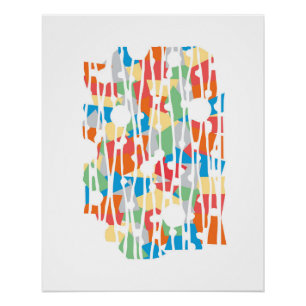 Lebhafte Panels: Najavo Southwest Geometrics Poster