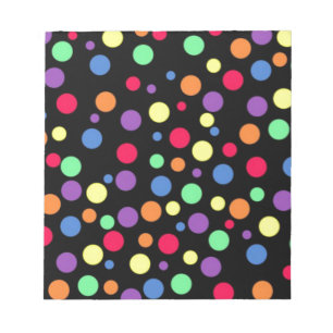 Lebhafte Polka-Punkte Notizblock