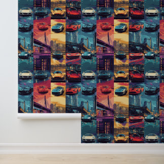 Lebhafte Portraittapete für Automobil-Fans Tapete