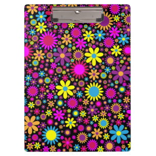 Lebhafte psychedelische Blume in Bloom-67566 Klemmbrett