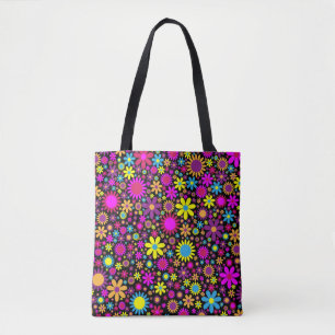 Lebhafte psychedelische Blume in Bloom-67566 Tasche