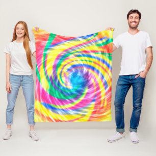 Lebhafte psychedelische Gefärbte Krawatte Fleecedecke