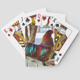Lebhafte Rooster Custom Poker Cards Spielkarten
