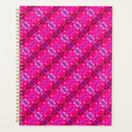 Lebhafte Rosa Rosenblätter M-große Blumenmuster Planer