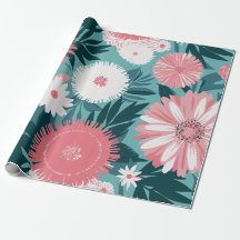 Lebhafte Rosa-Weiß-BlumenSymphonie
