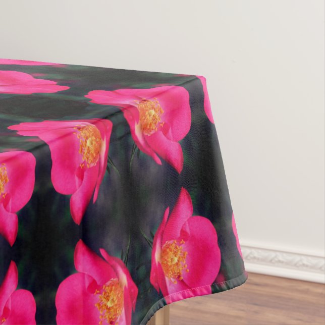Lebhafte Rosenställe Abstrakt Tischdecke (Beispiel)
