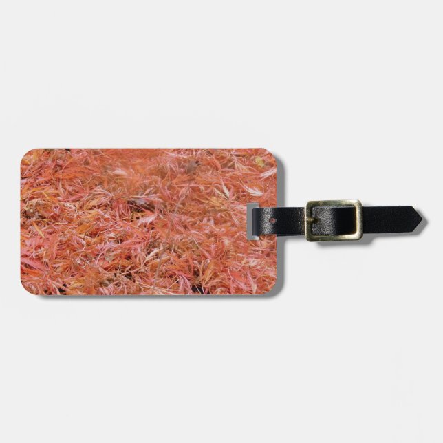 Lebhafte rote Herbstreben Gepäckanhänger (Vorderseite horizontal)