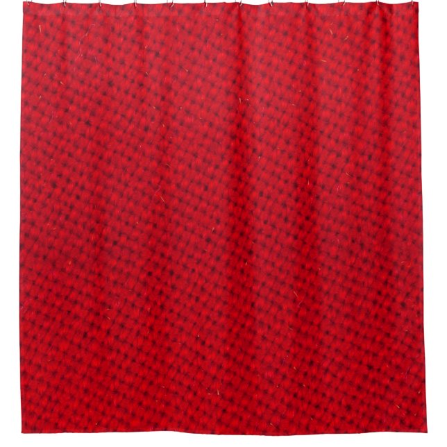 Lebhafte rote Textur Duschvorhang (Vorderseite)