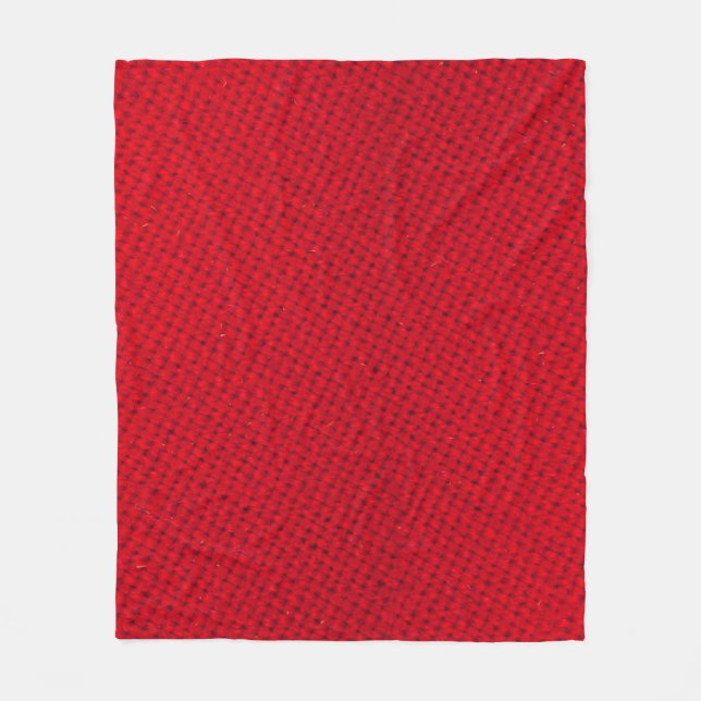 Lebhafte rote Textur Fleecedecke (Vorderseite)