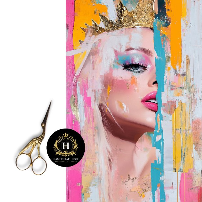 Lebhafte Royalty Abstrakt Art Decoupage Seidenpapier (Von Creator hochgeladen)