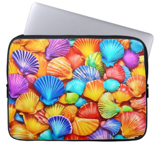 Lebhafte Seashell Symphony Art Laptopschutzhülle