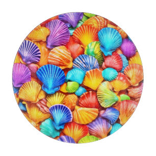 Lebhafte Seashell Symphony Art Schneidebrett
