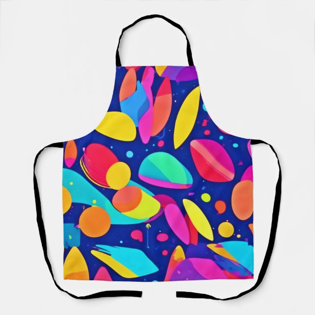 Lebhafte Shapescape Art Schürze (Vorderseite)
