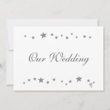 Lebhafte Silver Stars Border, unsere Hochzeit