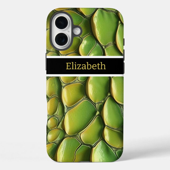 Lebhafte Snakeskinmuster im Sonnenlicht iPhone 16 Plus Hülle (Rückseite)