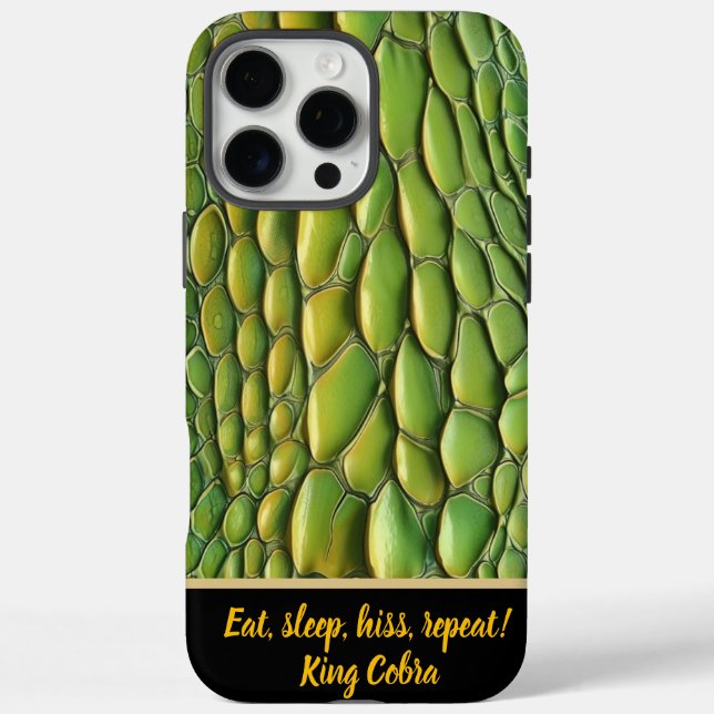 Lebhafte Snakeskinmuster im Sonnenlicht iPhone 16 Pro Max Hülle (Rückseite)